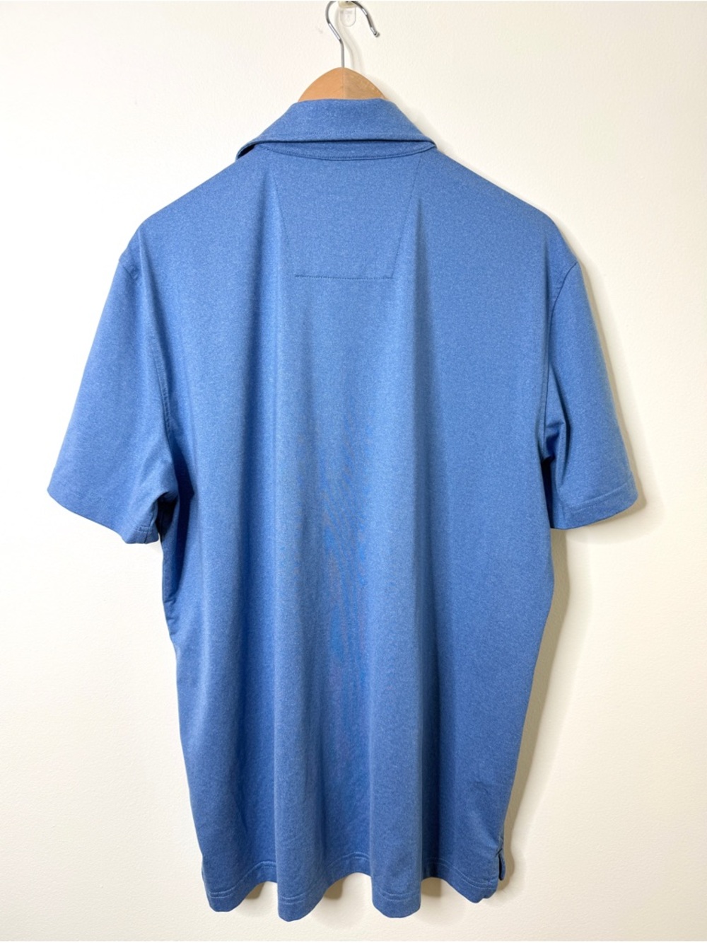 NAUTICA Men’s Heather Blue Performance Polo KC5401 - Picture 3 of 5